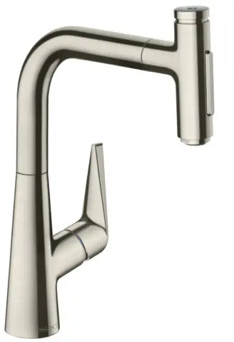 Hansgrohe Talis Select M51 - virtuves izlietnes maisītājs M5117-H220 ar izvelkamu trauku dušu, sBOX, nerūsējošais tērauds 73868800