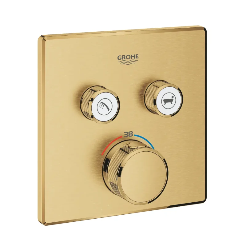 Grohe Grohtherm SmartControl - termostata maisītājs zemapmetuma montāžai, 2 vārsti, Cool Sunrise matēts 29124GN0