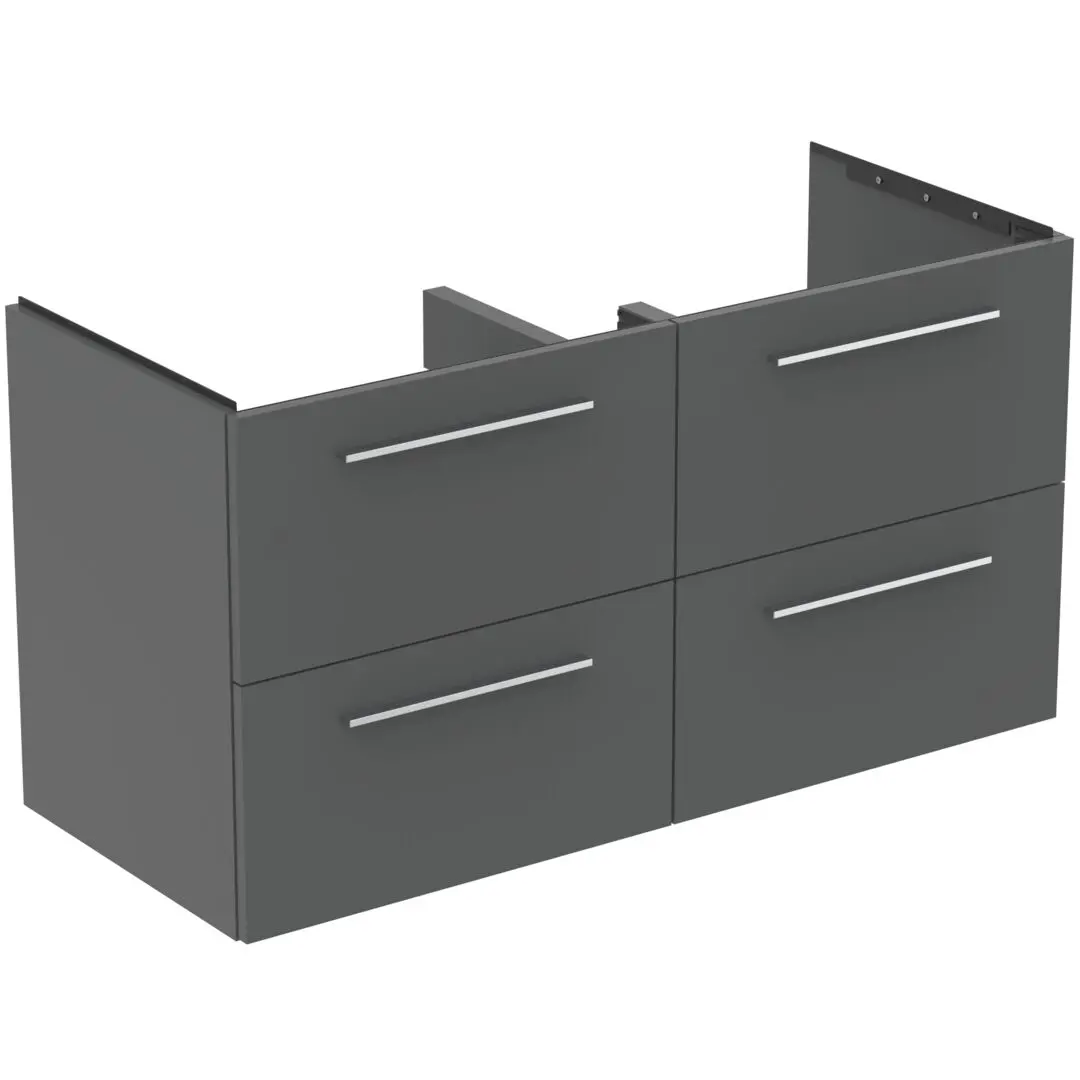 Ideal Standard i.Life B - izlietnes apakškabinets 120x63x51 cm, 4 izvilkumi, kvarca pelēks matēts T5278NG