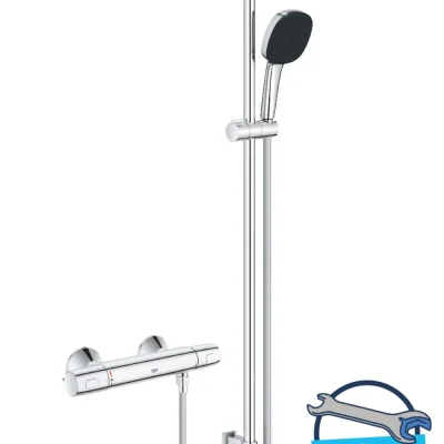 Grohe Precision Trend - dušas komplekts ar termostatu, 3 strūklas veidi, hroms 34855003