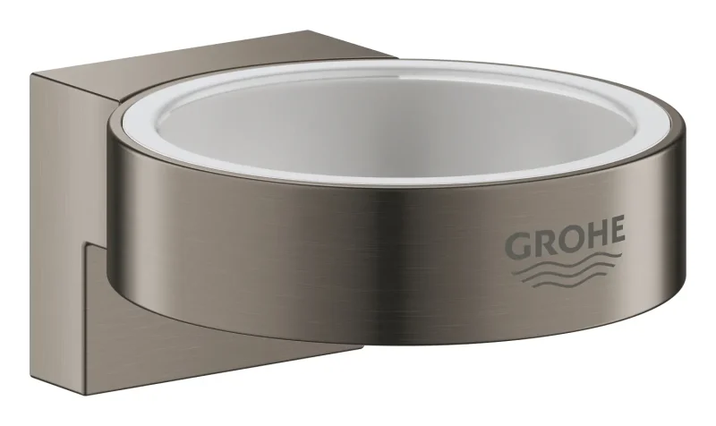 Grohe Selection - turētājs paredzēts krūzei / ziepju dozatoram, Hard Graphite birstēts 41027AL0