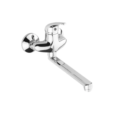 Jika Dino - izlietnes maisītājs ar grozāmu izteku, montāžas attālums 10 cm, hroms H3517270043101