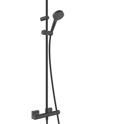Hansgrohe Vernis Shape - dušas sistēma Showerpipe 230 ar termostatu, melns matēts 26286670