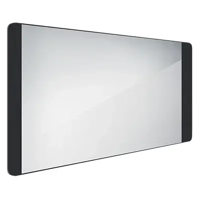Nimco spogulis - spogulis ar LED apgaismojumu, 120x65 cm, alumīnijs/melns ZPC 42006-90