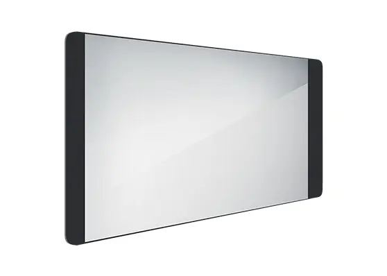 Nimco spogulis - spogulis ar LED apgaismojumu, 120x65 cm, alumīnijs/melns ZPC 42006-90