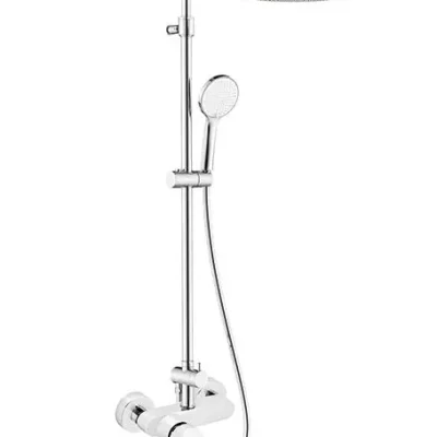 Novaservis Ferro Nostris - dušas komplekts ar maisītāju, diametrs 23 cm, 3 strūklas veidi, hroms NP99-BNS7U