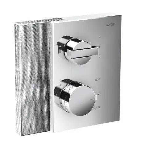 Axor Edge - termostata maisītājs - zemapmetuma, 2 patērētājiem, hroms / dimanta slīpējums 46761000