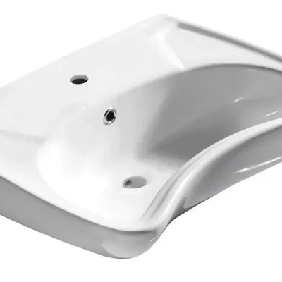 Sapho Disabled - izlietne 595x45,1 cm, barjerbrīva (3001), ar pārplūdi, 1 caurums jaucējkrānam, balta 10TP60060