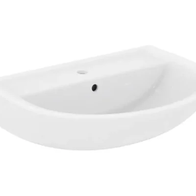 Ideal Standard Eurovit - izlietne 65x50 cm, ar pārplūdi, jaucējkrāna caurumu, balta W332201