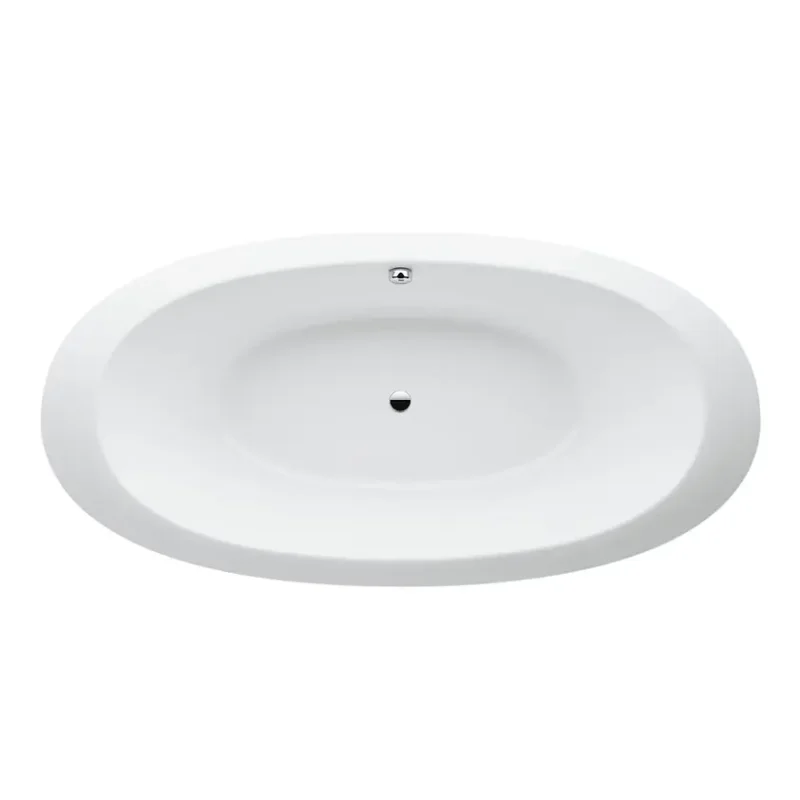 Laufen Il Bagno Alessi One - iebūvējama vanna 203x102 cm, ar masāžas sprauslām, LED apgaismojumu un sensoru vadību, dezinfekcija, balta H2439700006951