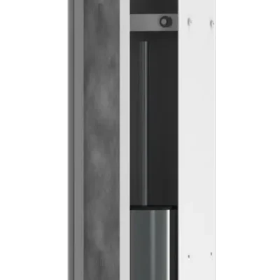 Hansgrohe XtraStoris Rock - zemapmetuma WC birstes turētājs, ar plauktu, balts matēts 56060700