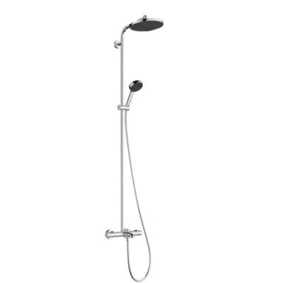 Hansgrohe Activera S - dušas komplekts ar vannas termostatu, diametrs 24 cm, 2 strūklas veidi, EcoSmart, hroms 28871000
