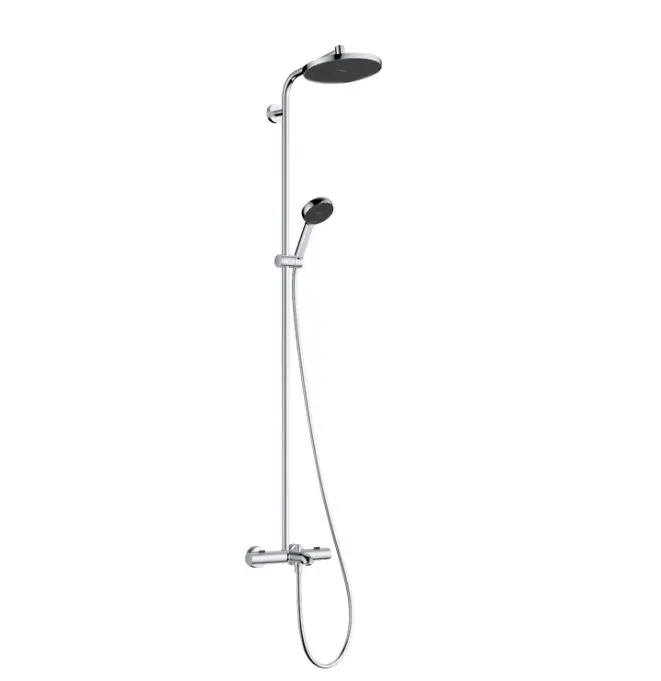 Hansgrohe Activera S - dušas komplekts ar vannas termostatu, diametrs 24 cm, 2 strūklas veidi, EcoSmart, hroms 28871000