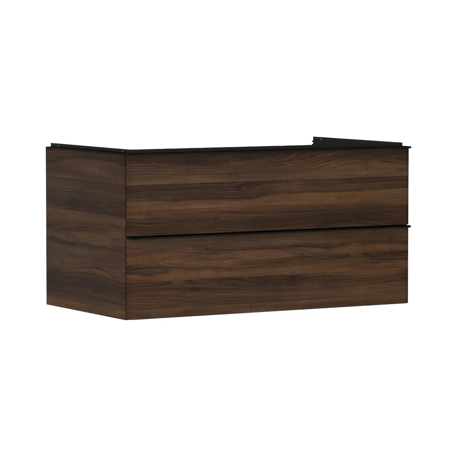 Hansgrohe Xelu Q - izlietnes apakškabinets, 50x98x55 cm, 2 atvilktnes, tumšs riekstkoks/matēti melns 54081670