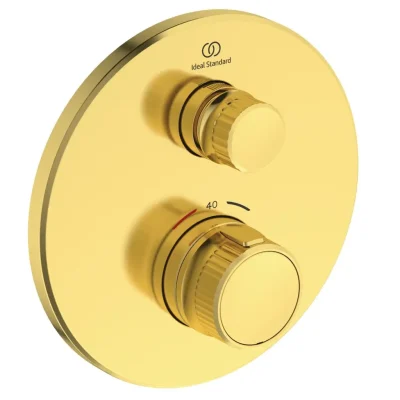 Ideal Standard CeraTherm Navigo - termostatisks dušas maisītājs, zemapmetuma, brushed zelts A7295A2
