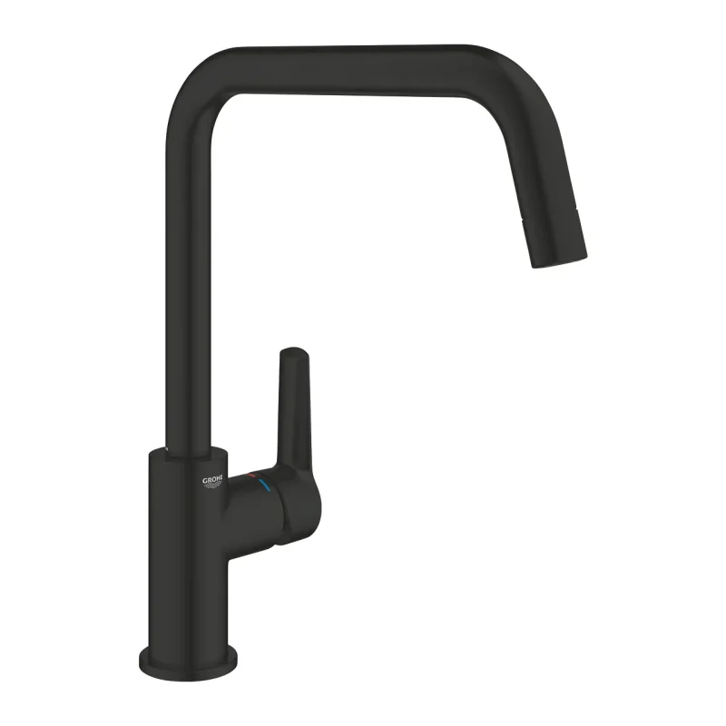 Grohe QuickFix Start - virtuves izlietnes maisītājs, matēti melns 304702430