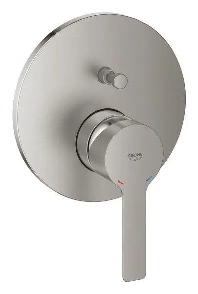 Grohe Lineare - zemapmetuma maisītājs 2 patērētājiem, SuperSteel 24064DC1