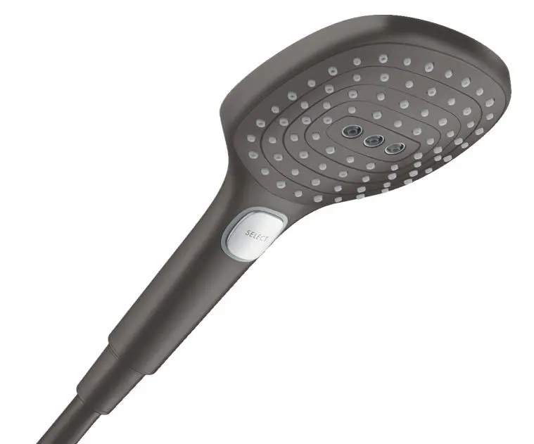 Hansgrohe Raindance Select E - rokas duša, 3 strūklas veidi, EcoSmart, hroms melns birstēts 28728340