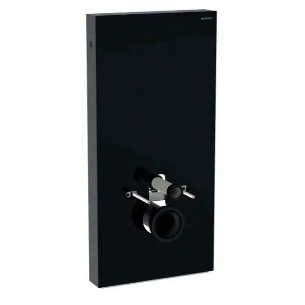 Geberit Monolith - sanitārais modulis sienas WC, 101 cm, pieslēgums apakšā, melns 131.021.SJ.6