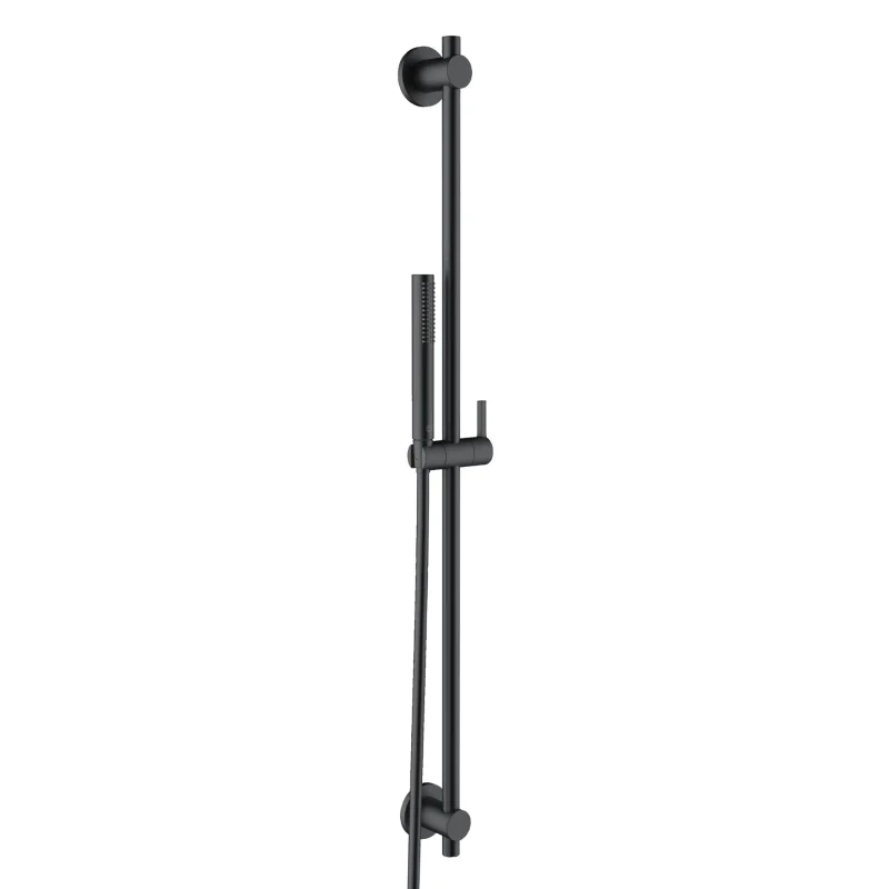 Kludi Nova Fonte - dušas komplekts ar sienas turētāju, stieni 90 cm un šļūteni, melns matēts 2084039-15