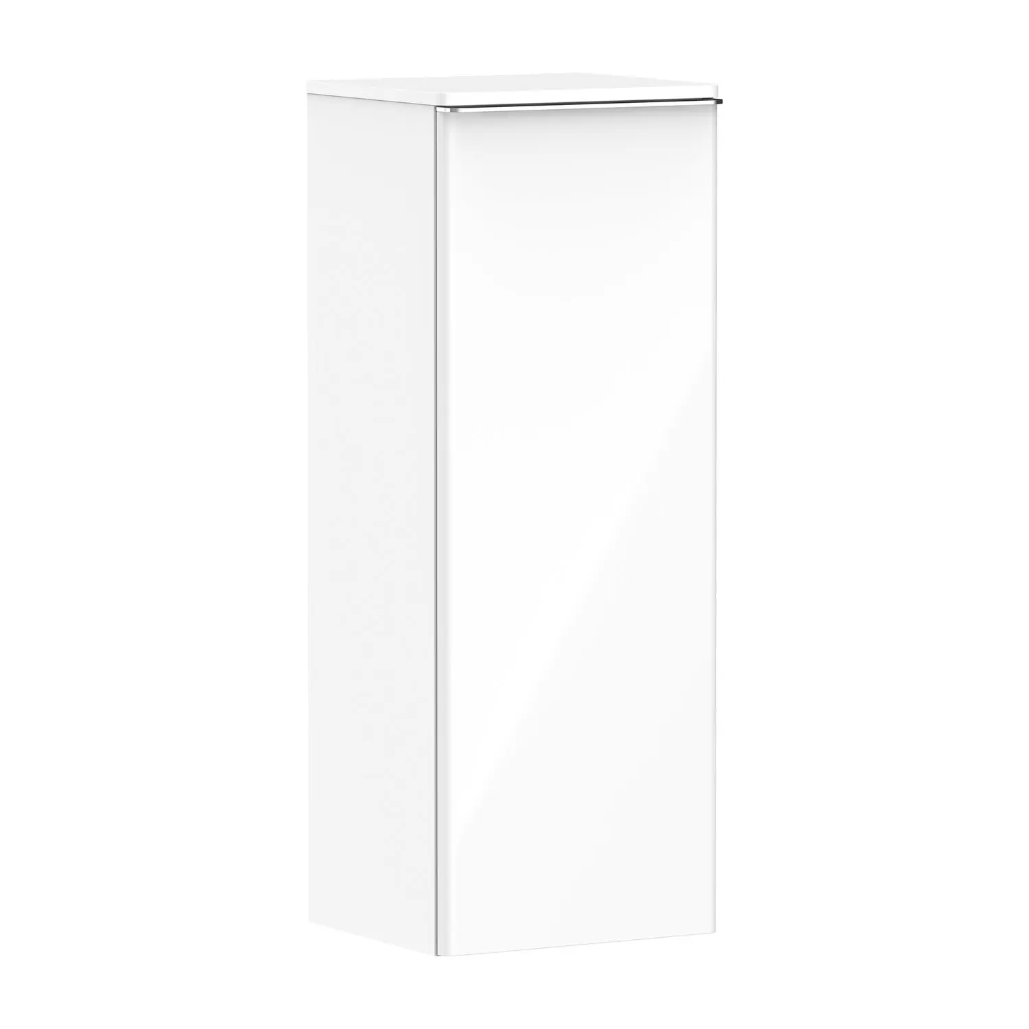 Hansgrohe Xelu Q - sānu skapis 40x107x35 cm, 1 durvis, eņģes labajā pusē, balts spīdīgs/hroms 54131000