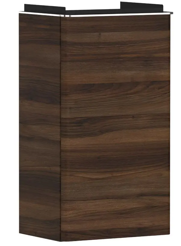 Hansgrohe Xelu Q - izlietnes skapītis, 63x34x27 cm, 1 durvis, eņģes labajā pusē, tumšs valrieksts/hroms 54018000
