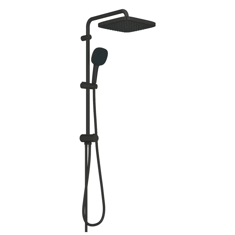 Grohe Vitalio Comfort - dušas komplekts bez maisītāja, 25x25 cm, 2 strūklu veidi, matēti melns 266982431