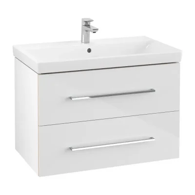 Villeroy & Boch Avento - izlietnes skapītis, 78x51x45 cm , 2 izvelkamās atvilktnes, Crystal White A89100B4