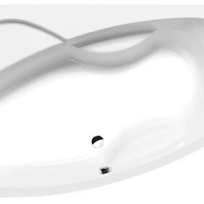 Polysan vannas - Asimetriska vanna MAMBA L, 160x95x44 cm, kreisā, balta 27111