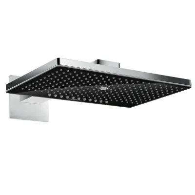 Hansgrohe Rainmaker Select - galvas duša 460, izvirzījums 46 cm, 3 strūklas, melns / hromēts 24007600