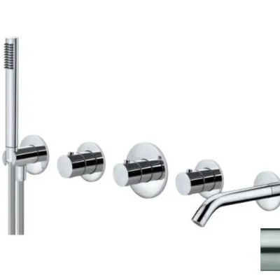 Paffoni Modular Box - termostata maisītājs - zemapmetuma, 2 patērētājiem, nerūsējošais tērauds MDE001ST