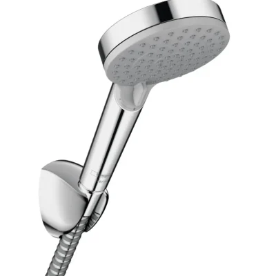 Hansgrohe Vernis Blend - dušas galvas komplekts, 2 strūklas, dušas turētājs un šļūtene, EcoSmart, hromēts 26278000