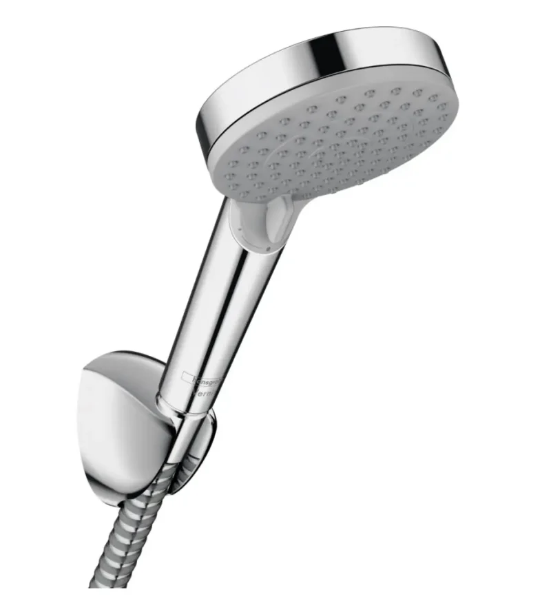 Hansgrohe Vernis Blend - dušas galvas komplekts, 2 strūklas, dušas turētājs un šļūtene, EcoSmart, hromēts 26278000