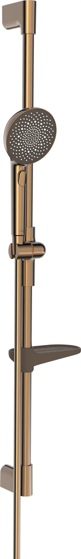 Hansa Aurelia - rokas dušas, stieņa un šļūtenes komplekts, 3 strūklas veidi, matēta bronza 4715013081
