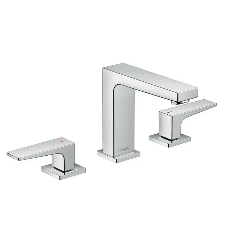Hansgrohe Metropol - izlietnes maisītājs ar Push-Open noteces komplektu, 3 caurumu montāža, hroms 32514000