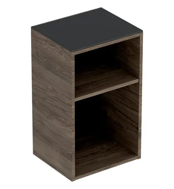 Geberit Smyle Square - sānu skapis, atvērts, Hickory riekstkoks 500.358.JR.1