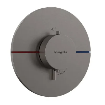 Hansgrohe ShowerSelect Comfort - zemapmetuma termostata maisītājs, hroms melns birstēts 15559340