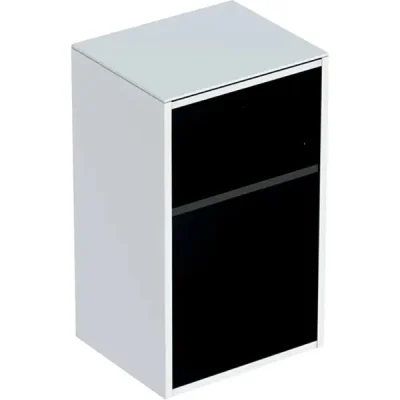 Geberit Smyle Square - sānu skapis, atvērts, balts spīdīgs 500.358.00.1