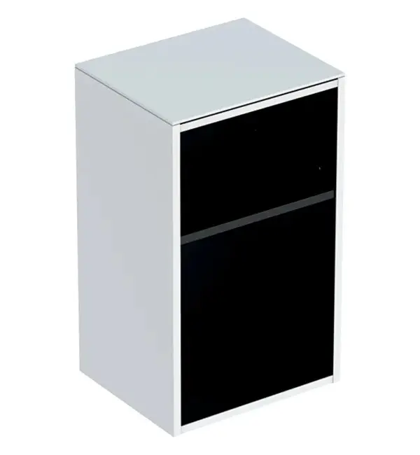 Geberit Smyle Square - sānu skapis, atvērts, balts spīdīgs 500.358.00.1