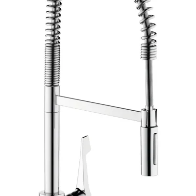 Hansgrohe Cento - virtuves izlietnes maisītājs XXL, Semi-Pro ar elastīgu roku, EcoSmart, hromēts 14806000