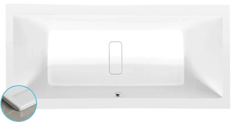 Polysan vannan - vanna Marlene Slim, 180x80x48 cm, balta 72034S