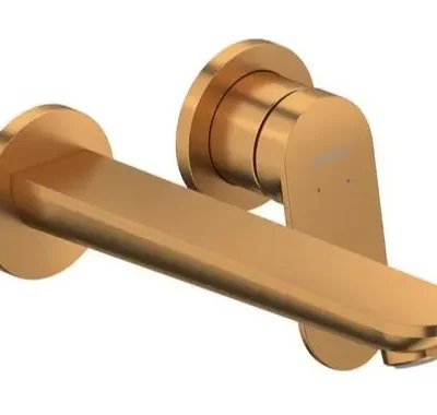 Duravit Wave - zemapmetuma izlietnes maisītājs, 2 caurumu montāža, matēts bronzas tonis WA1070004004