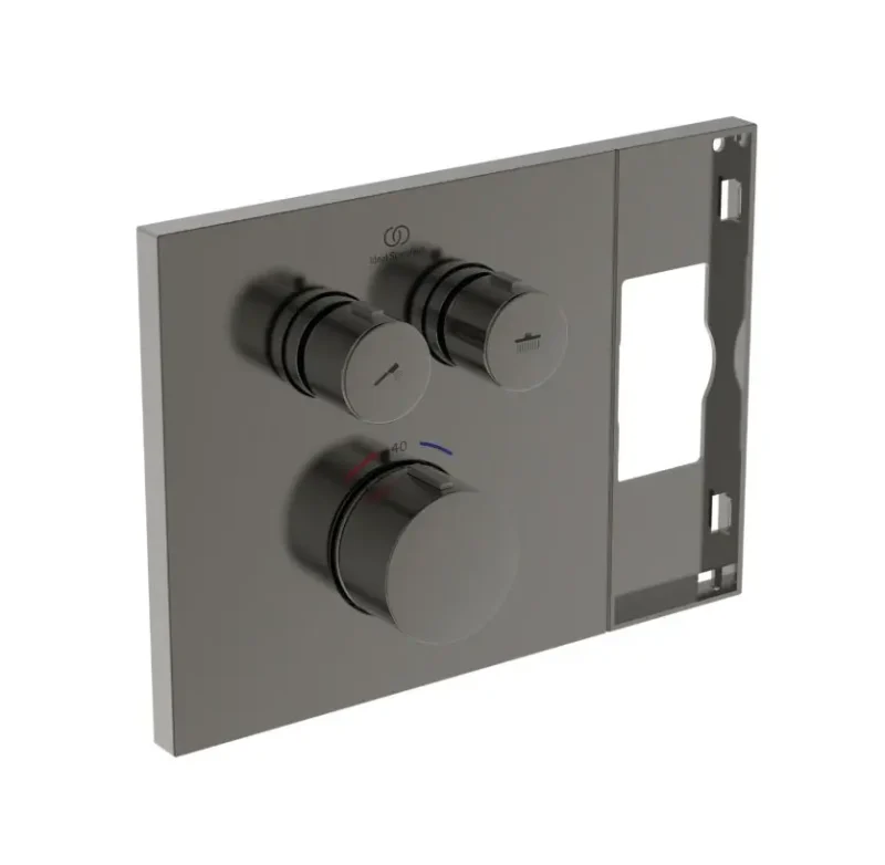 Ideal Standard Ceratherm Navigo Solos - zemapmetuma termostata maisītājs 2 patērētājiem, Magnetic Grey A7894A5