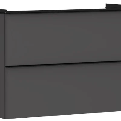 Hansgrohe Xelu Q - izlietnes skapītis, 63x98x50 cm, 2 atvilktnes, matēti pelēks/matēti melns 54032670