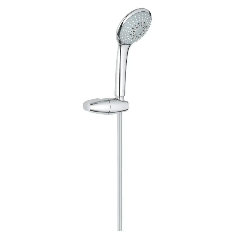 Grohe Euphoria - sienas turētāja komplekts Champagne 110, turētājs un šļūtene, 3 strūklas veidi, hroms 27355000