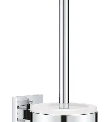 Grohe QuickFix Start Cube - sienas tualetes birste ar turētāju, stikls/hromēts 40977000
