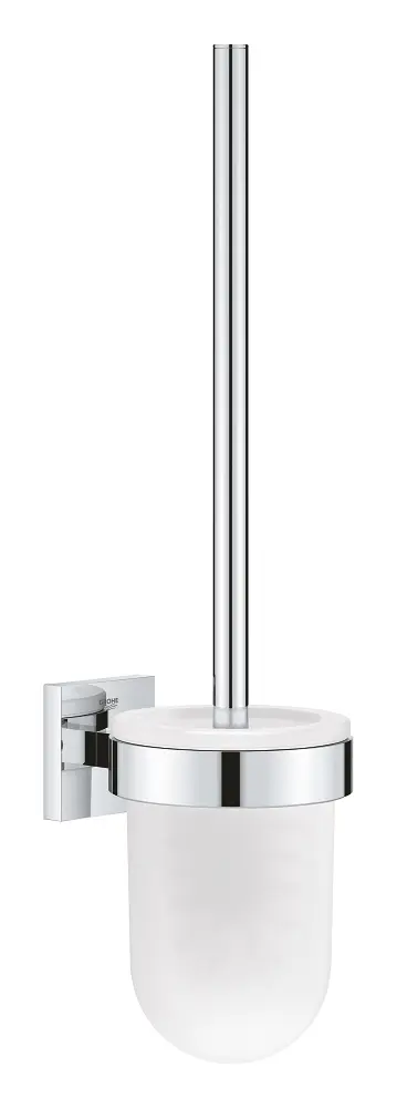 Grohe QuickFix Start Cube - sienas tualetes birste ar turētāju, stikls/hromēts 40977000
