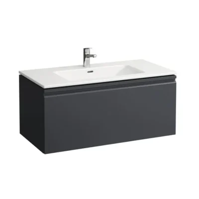 Laufen Pro S - izlietne ar zemizlietnes skapi, 100x50 cm, 1 atvilktne, grafīts H8609664801041