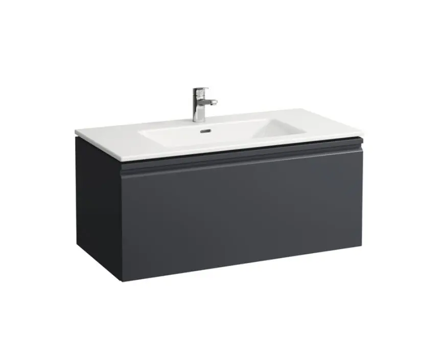 Laufen Pro S - izlietne ar zemizlietnes skapi, 100x50 cm, 1 atvilktne, grafīts H8609664801041