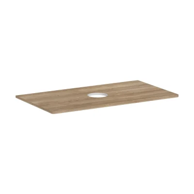 Hansgrohe Xelu Q - izlietnes virsma 98x55 cm, izgriezums vidū, dabīgs ozols 54114230